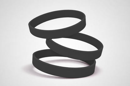 Ett foto av Silikonarmband utan Tryck från JM Band®. Köp Silikonarmband i svart här.