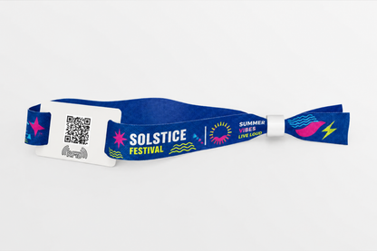 RFID Tygarmband med färgtryck för festialler och events