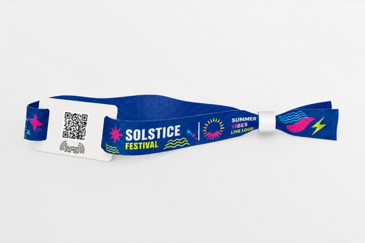 RFID Tygarmband med färgtryck för festialler och events