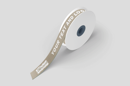 En rulle Gåvan bambus tyg silketryck via e-post med logotyp på som är specialtryckt och har kort tillverkningstid.