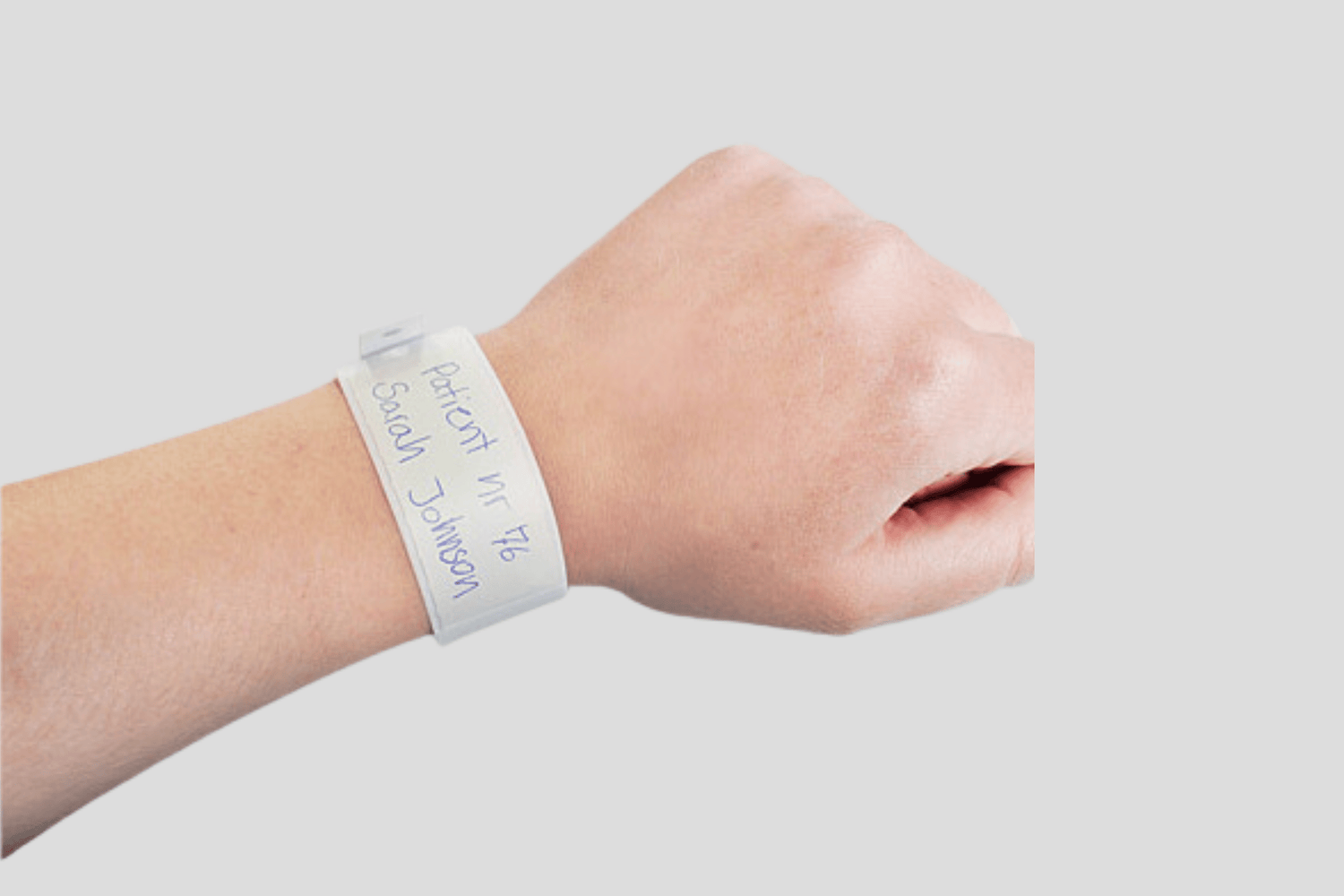 Patient Wristbands with Plastic Pocket Vinyl Wristbands JM Band UK