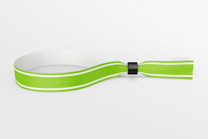 Ett foto av Textilarmband färger I lager från JM Band®. Köp Tygarmband i grön här.